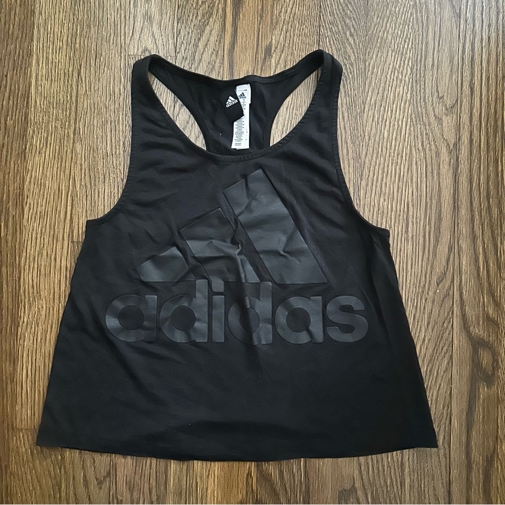 Adidas Logo Black Tank Top